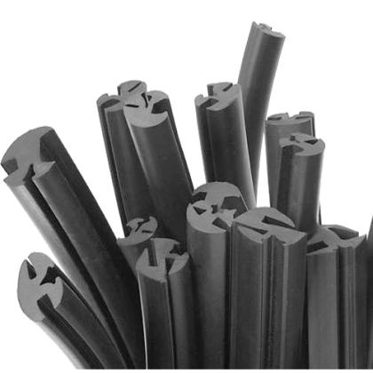 Extruded rubber